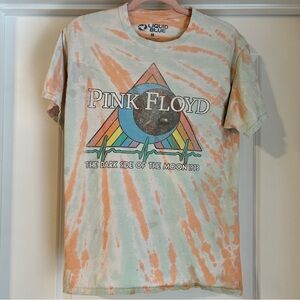 Pink Floyd Dark Side of the Moon 1973 Band Tee Men’s M Tie Dye Orange and Blue
